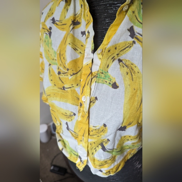 Zara banana shirt. Cropped. 100% cotton - Picture 4 of 4
